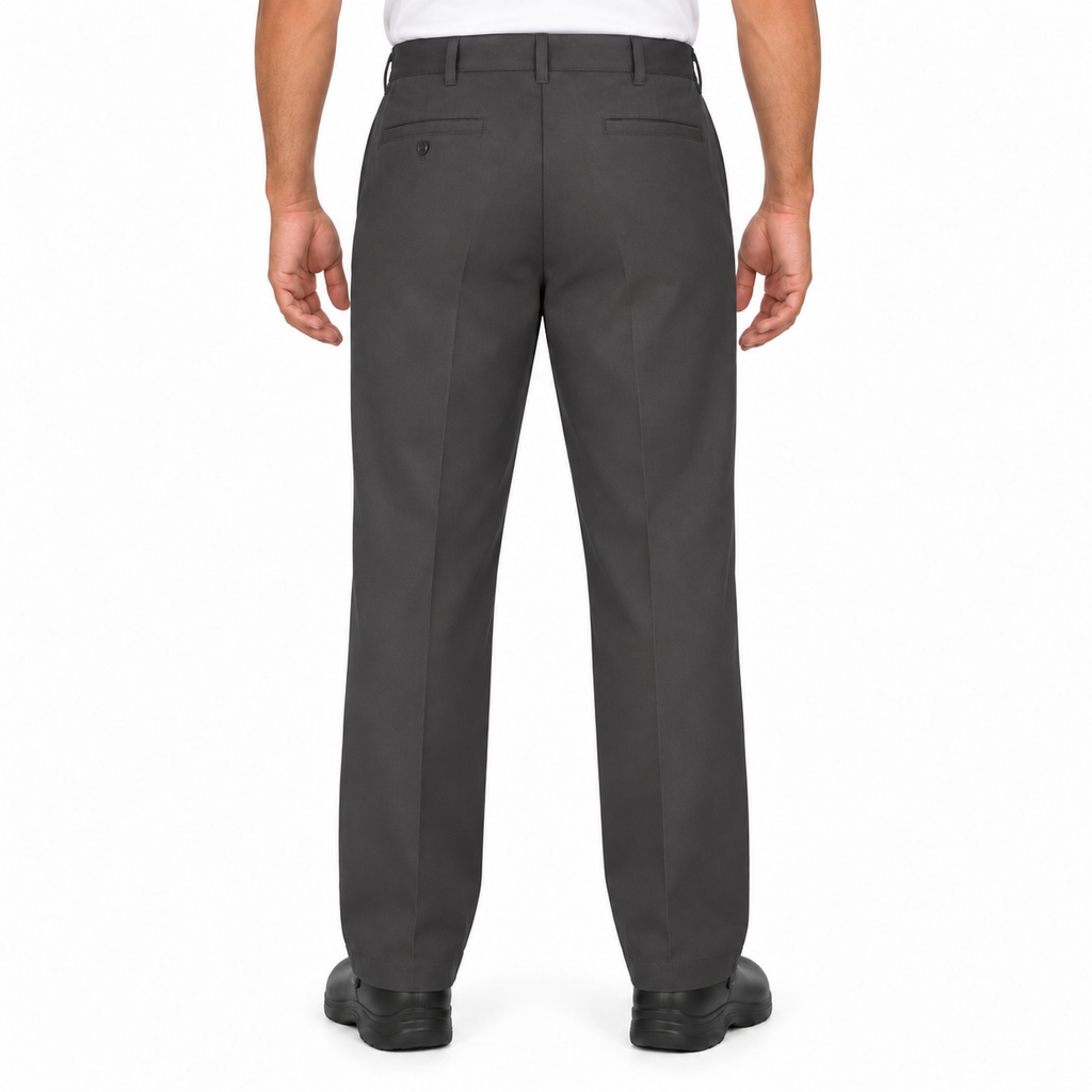 Red Kap PC20 pantalón de trabajo para hombre en Gris Oxford, modelo, vista posterior