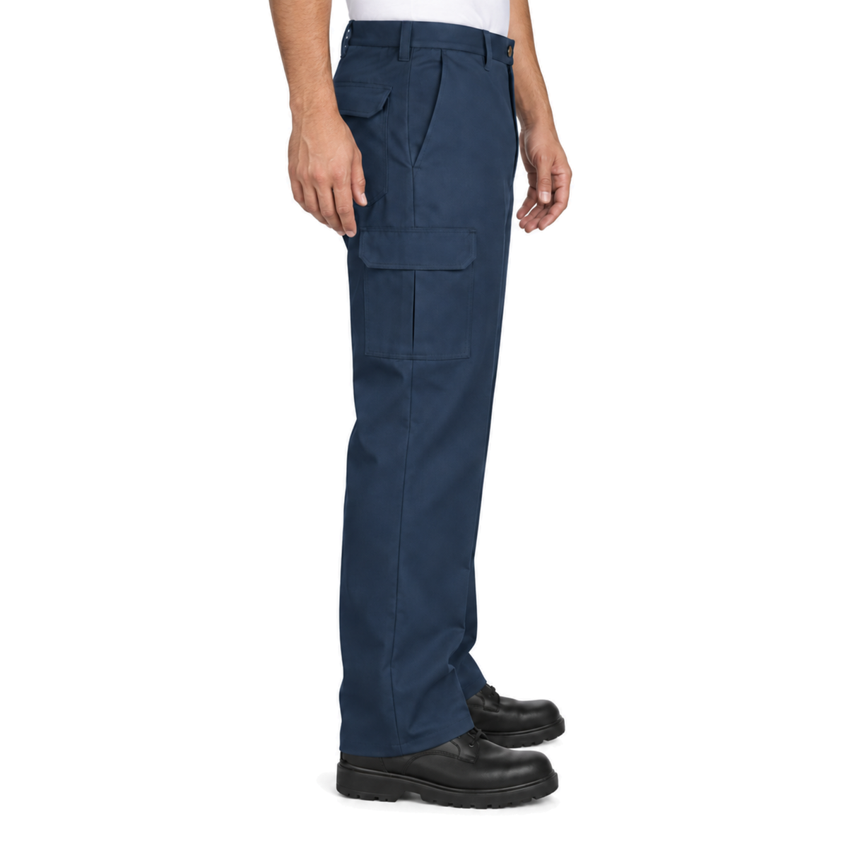 Red Kap PC76 pantalón cargo de trabajo para hombre Azul Marino, perfil derecho | color:azul-marino