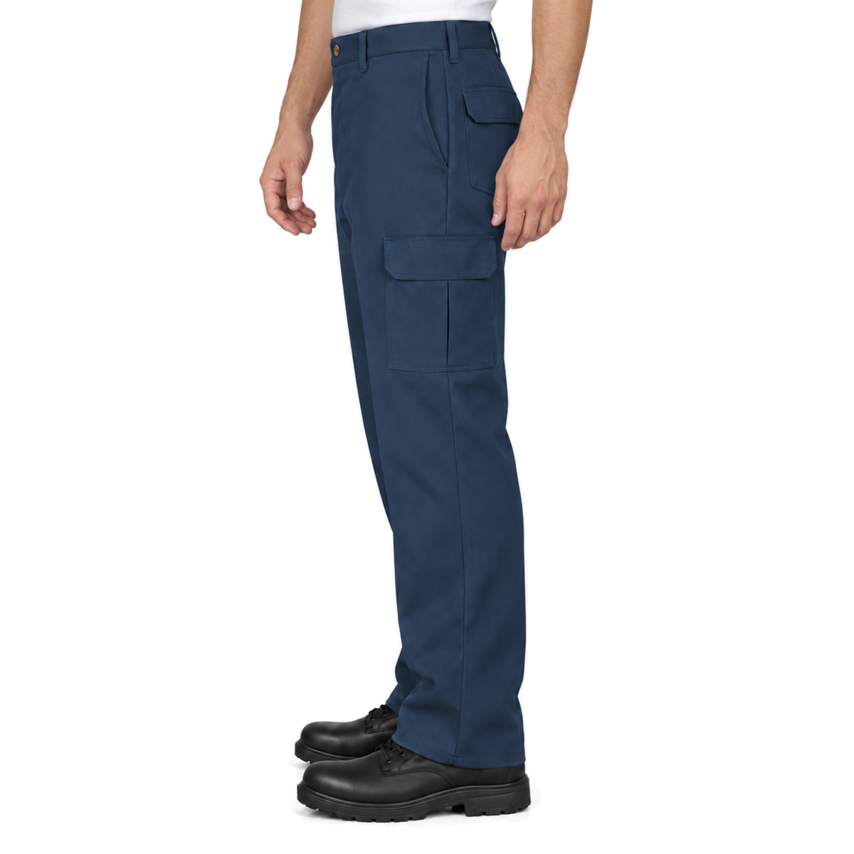 Red Kap PC76 pantalón cargo de trabajo para hombre Azul Marino, perfil izquierdo | color:azul-marino