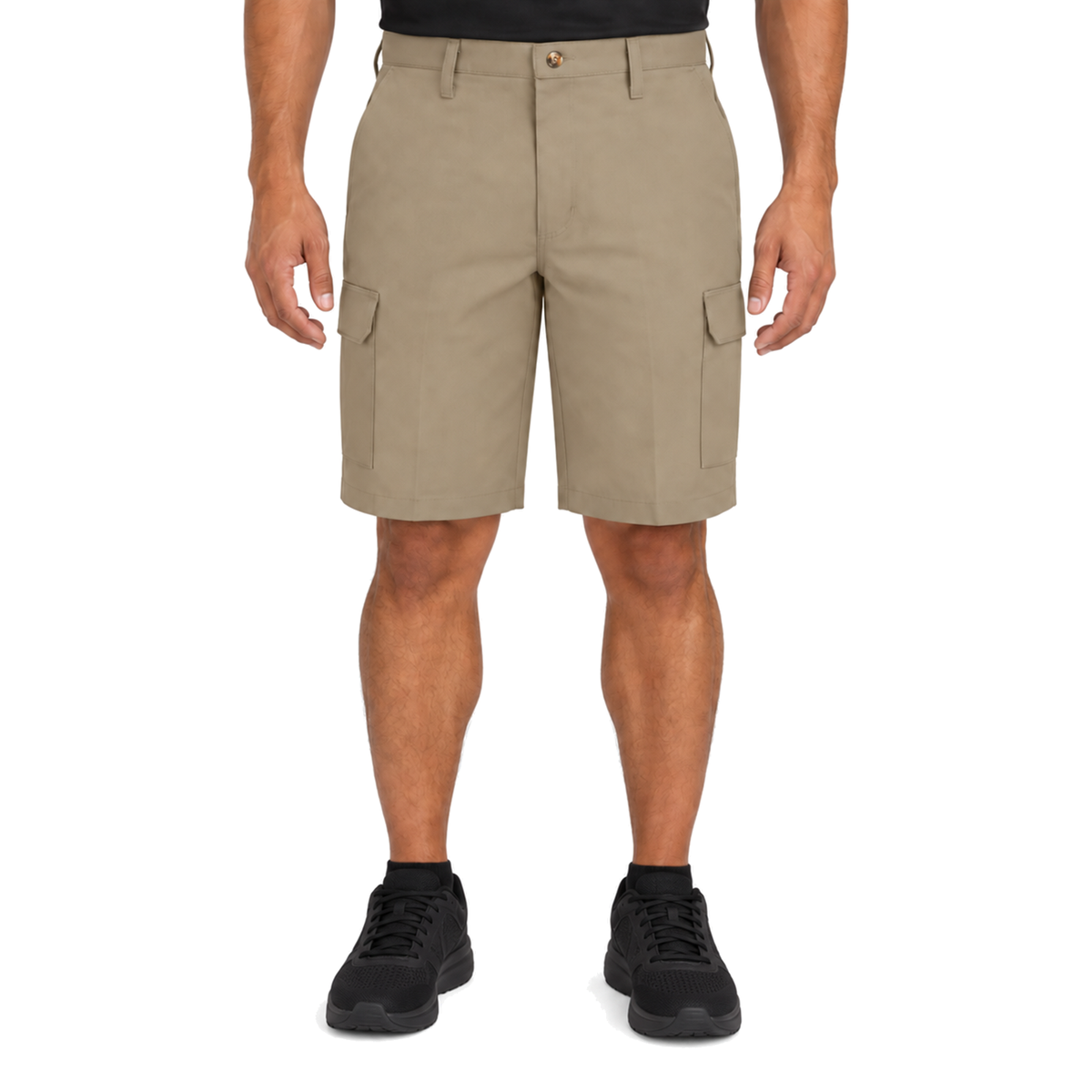 Red Kap PC86 bermuda cargo de trabajo para hombre Khaki, vista frontal | color:khaki