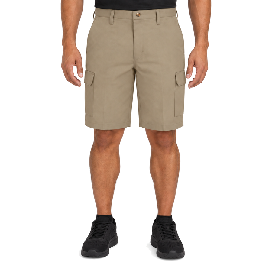 Red Kap PC86 bermuda cargo de trabajo para hombre Khaki, vista frontal | color:khaki