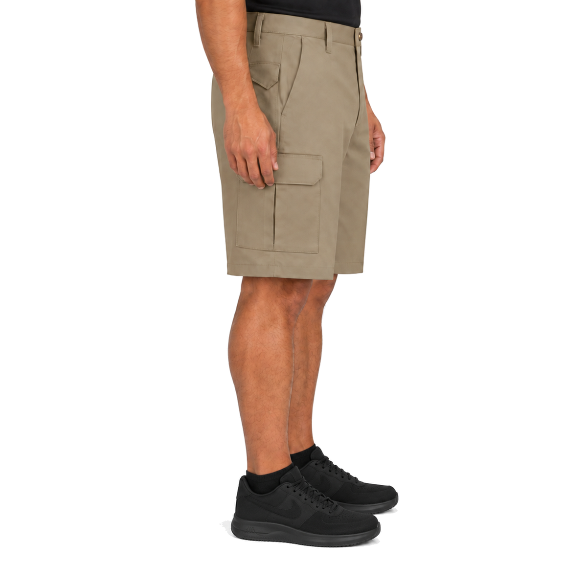 Red Kap PC86 bermuda cargo de trabajo para hombre Khaki, perfil derecho | color:khaki