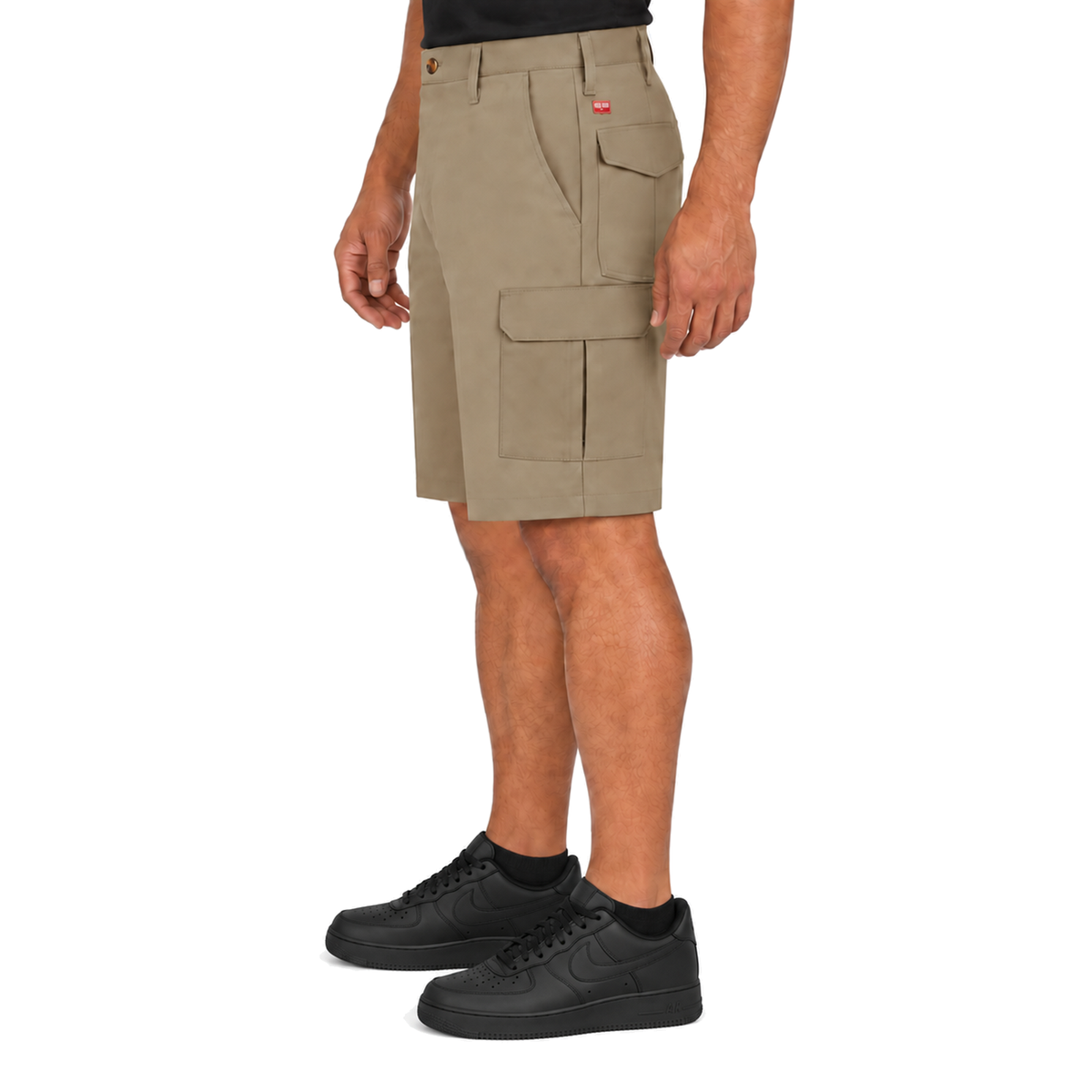 Red Kap PC86 bermuda cargo de trabajo para hombre Khaki, perfil izquierdo | color:khaki