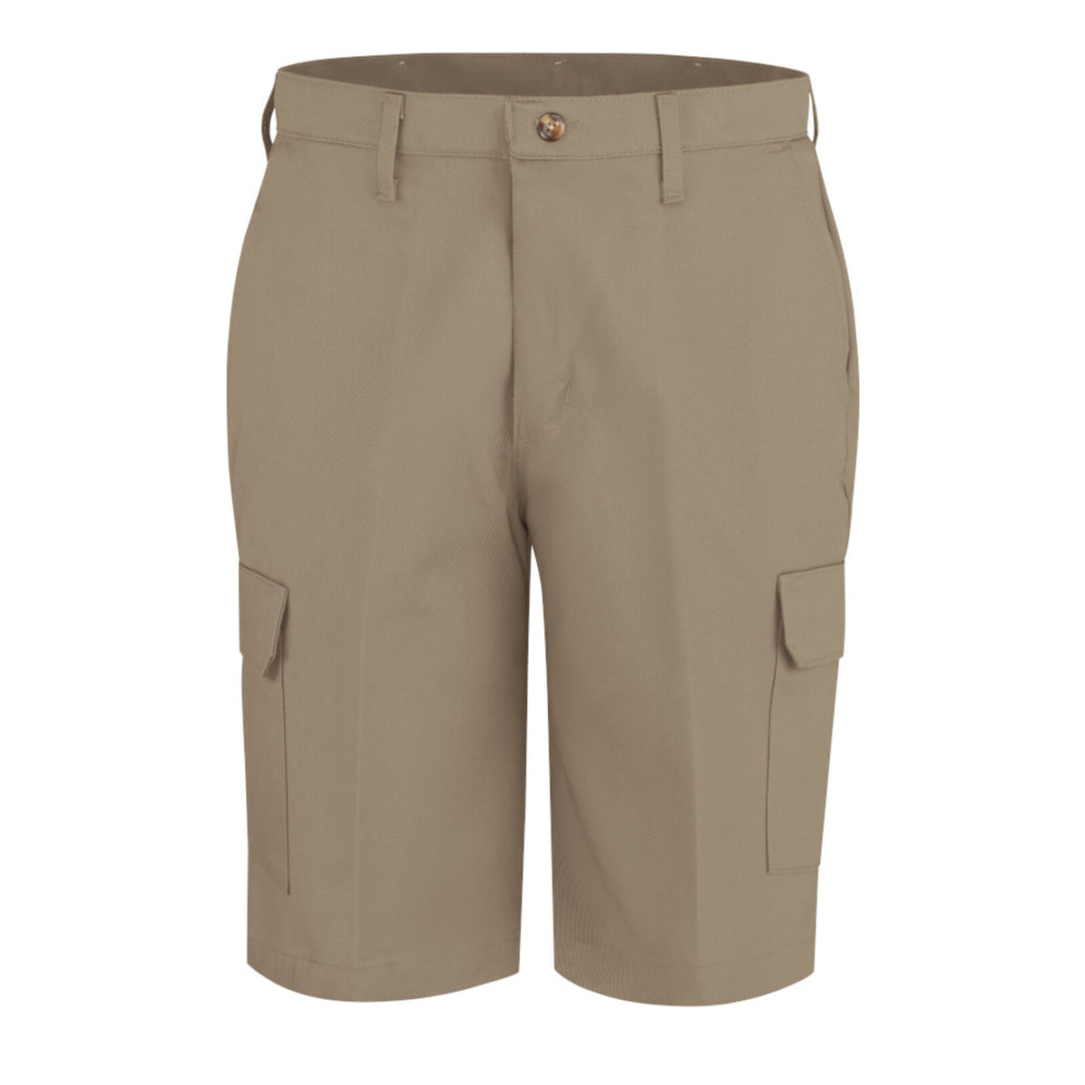 Red Kap PC86 bermuda cargo de trabajo para hombre Khaki sin modelo, vista frontal | color:khaki