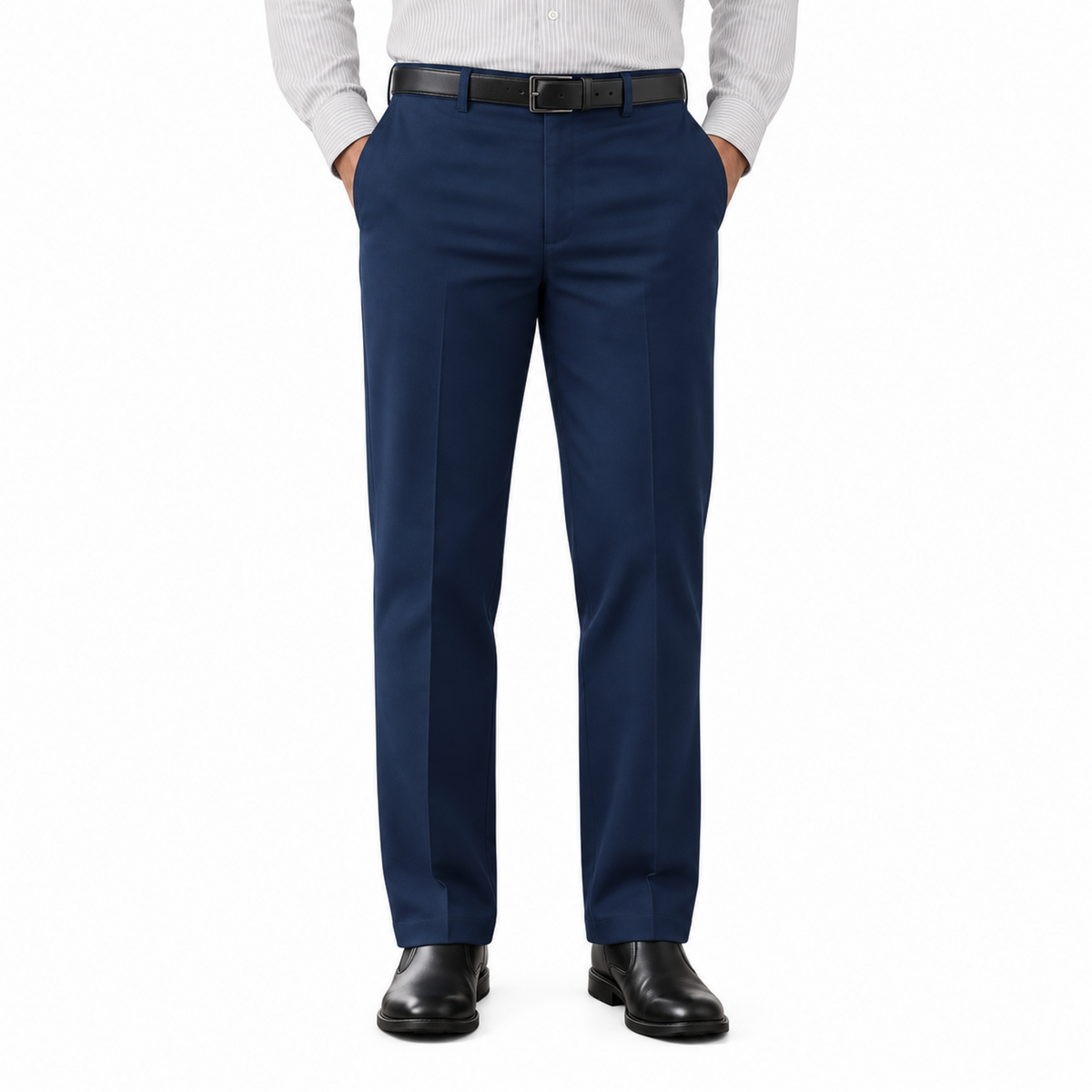 Red Kap PT20 pantalón de trabajo para hombre Azul marino, vista frontal | color:azul-marino