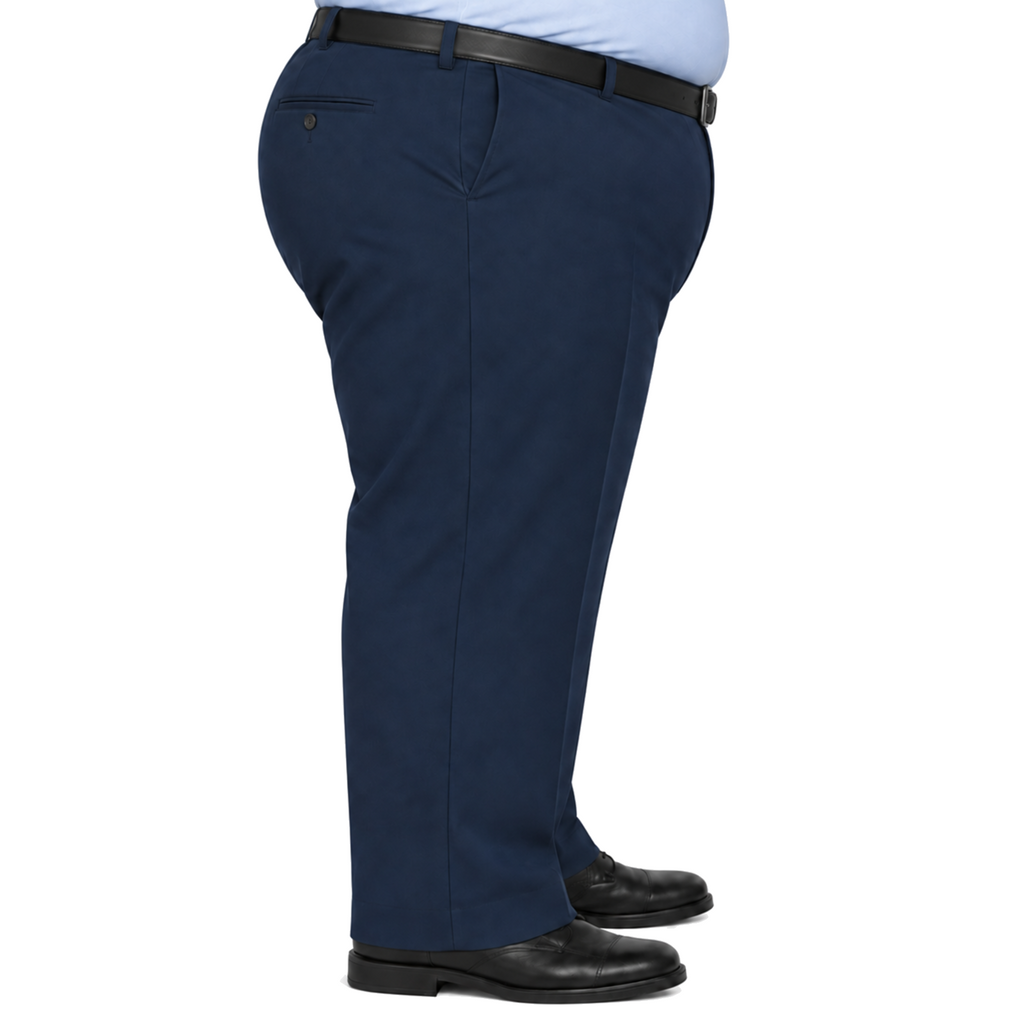 Pantalón industrial Red Kap PT20 para hombre azul marino, vista de perfil derecho