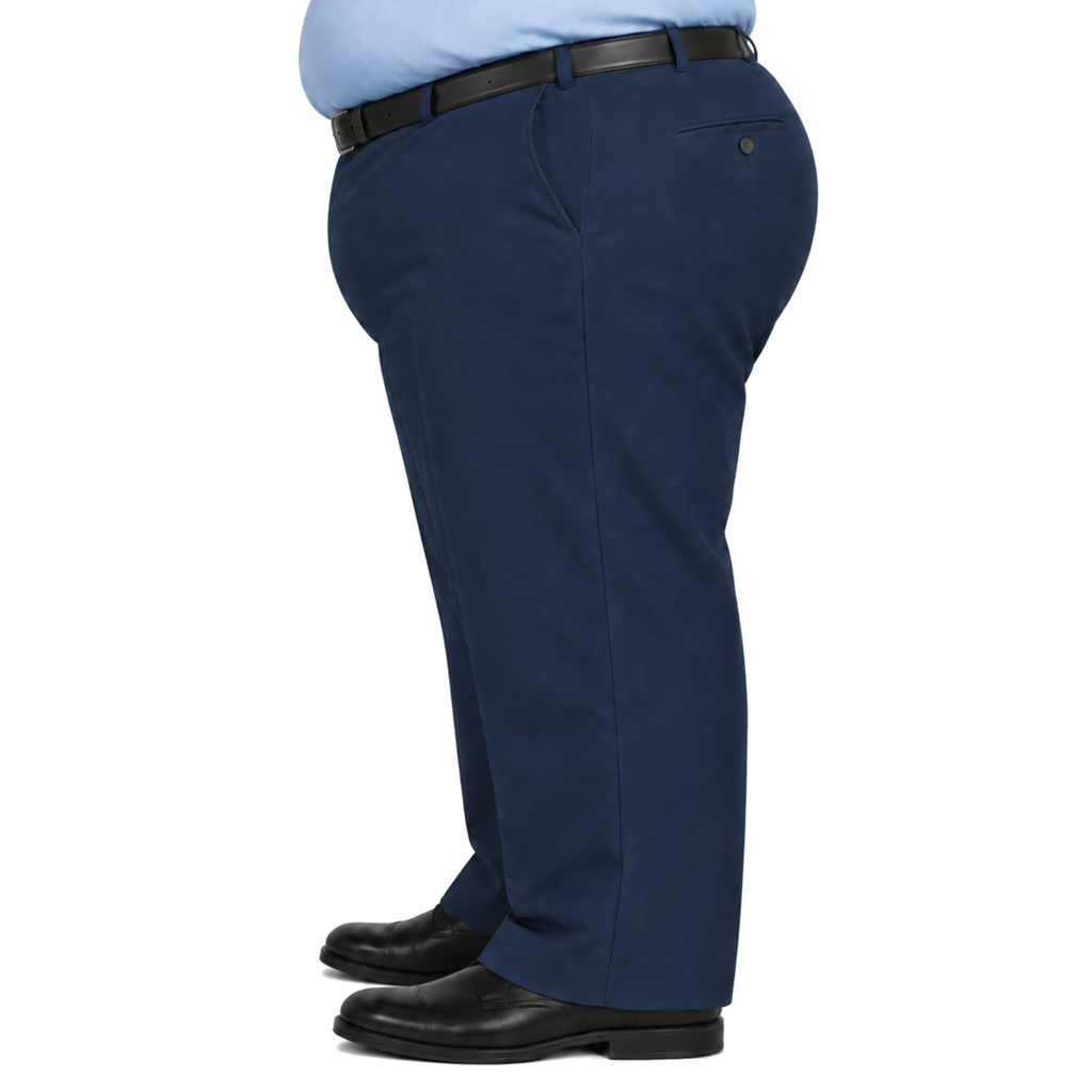 Pantalón industrial Red Kap PT20 para hombre azul marino, vista de perfil izquierdo