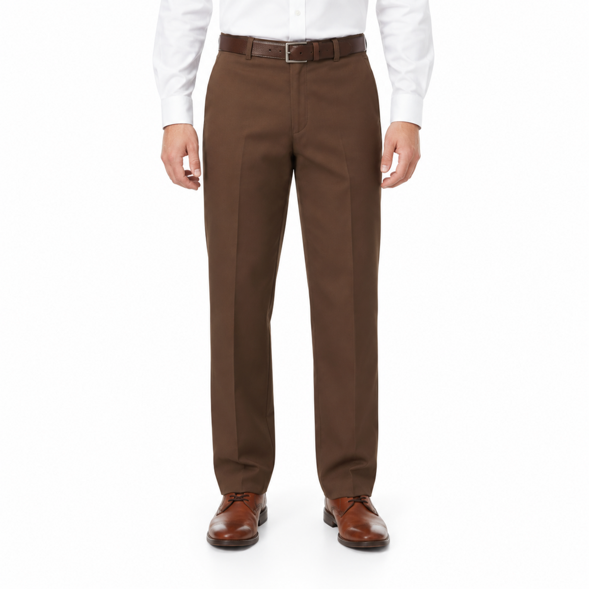 Red Kap PT20 pantalón de trabajo para hombre Cafe, vista frontal | color:cafe