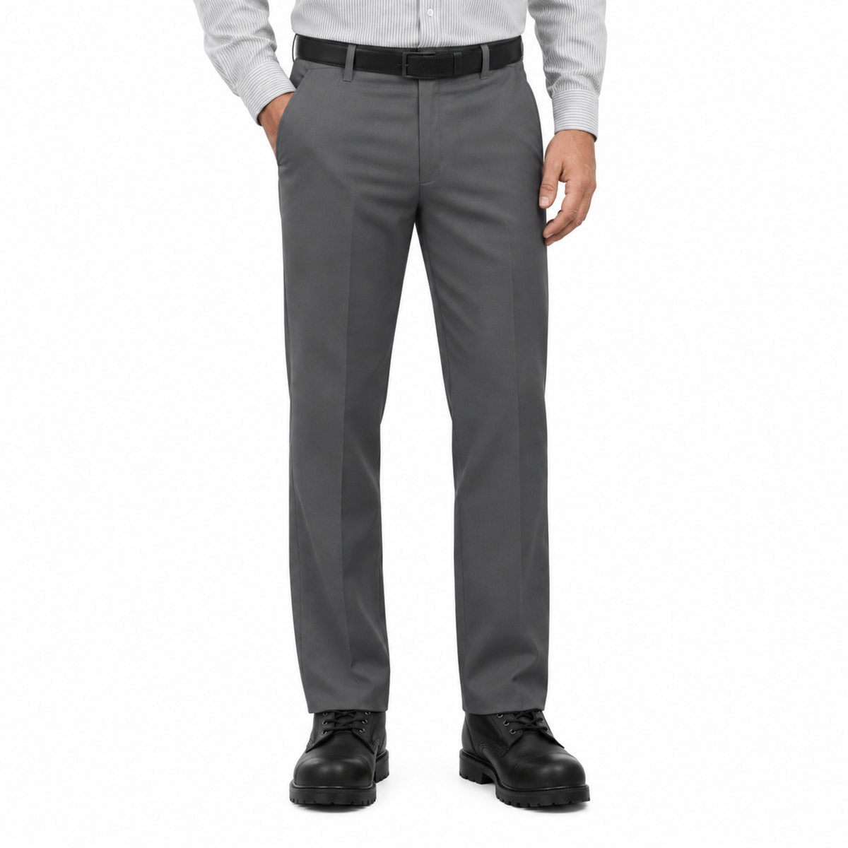 Red Kap PT20 pantalón de trabajo para hombre Gris Oxford, vista frontal | color:gris-oxford