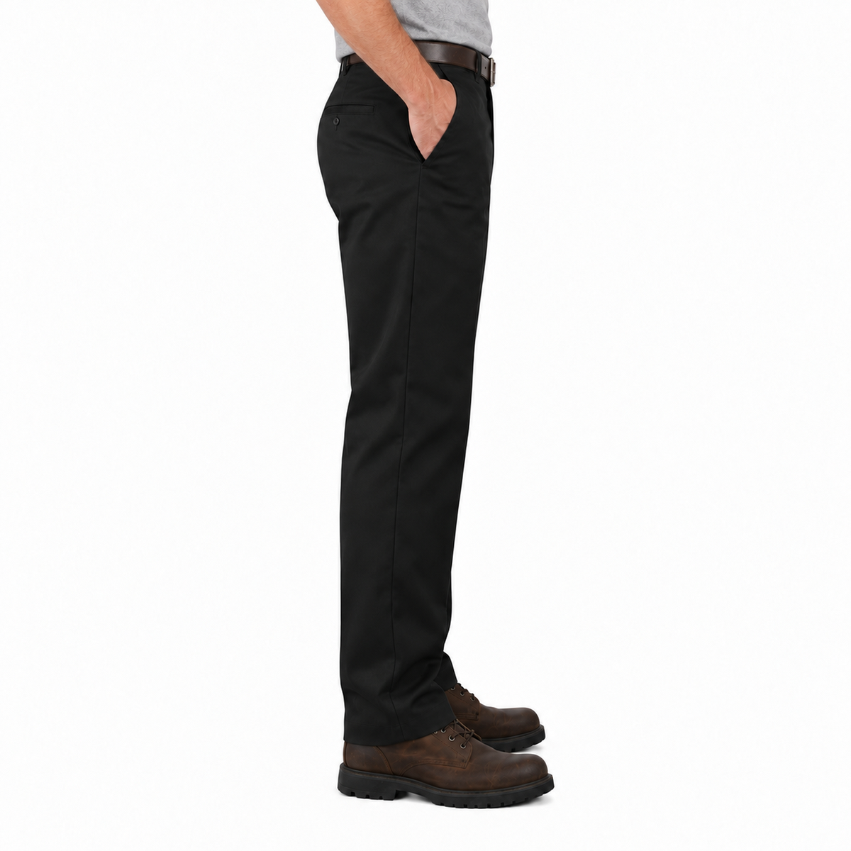 Red Kap PT20 pantalón de trabajo para hombre Negro, perfil derecho | color:negro