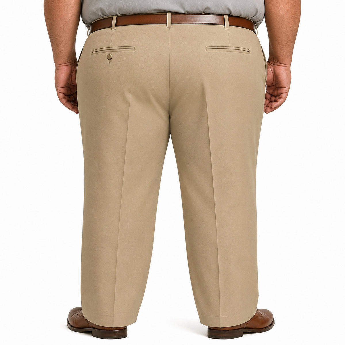 Pantalón industrial Red Kap PT20 para hombre en tallas extras, vista posterior, color Khaki | color:khaki