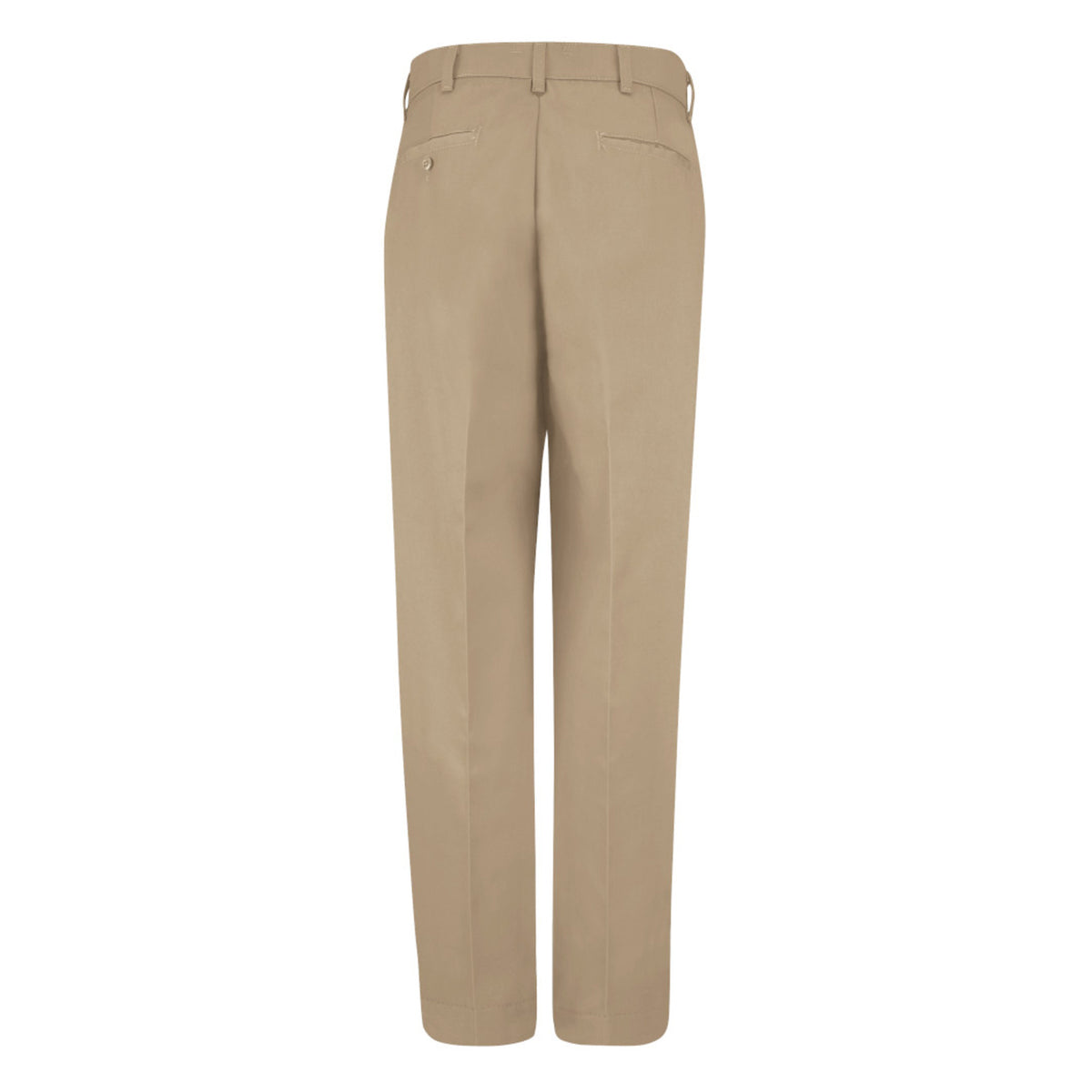 Pantalón industrial Red Kap PT20 para hombre en tallas extras, vista posterior del pantalón, color Khaki | color:khaki