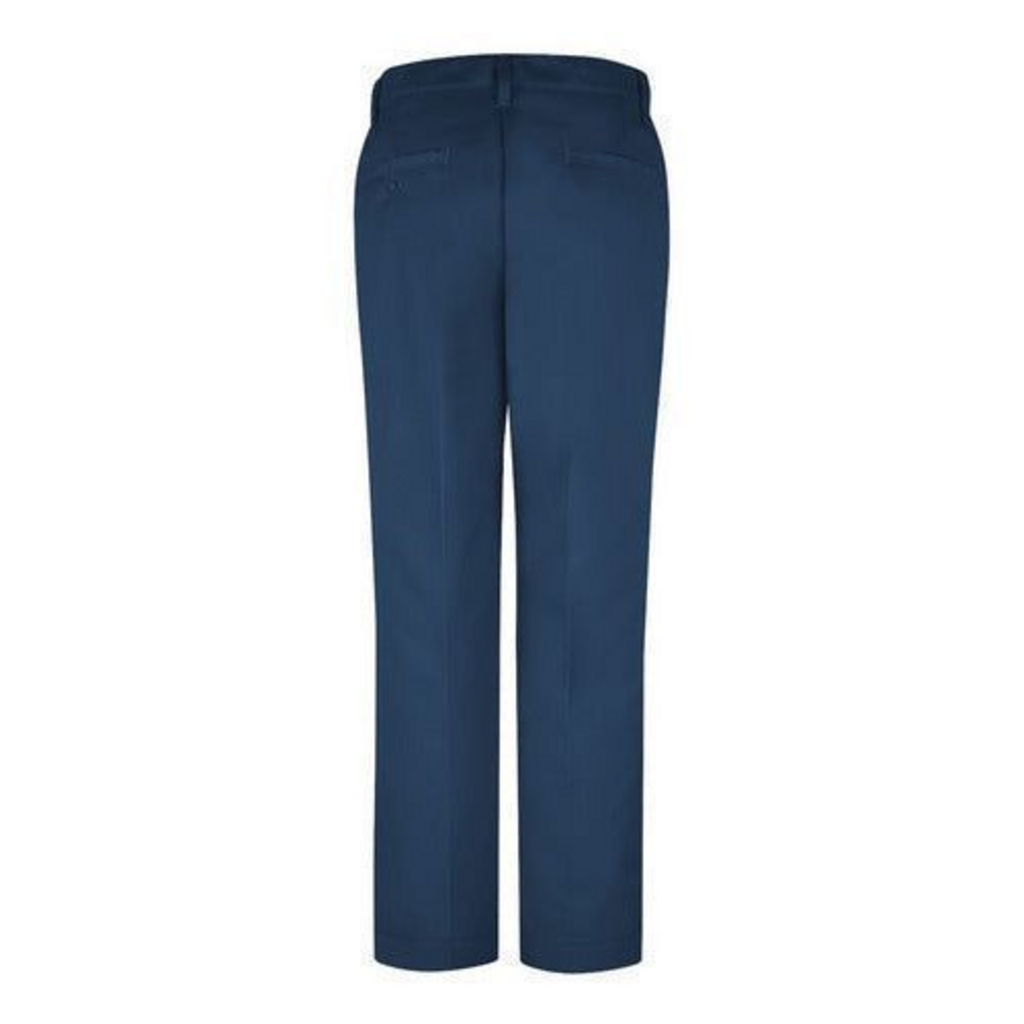 Pantalón industrial de mujer Red Kap PT21 azul marino, prenda sola de espalda