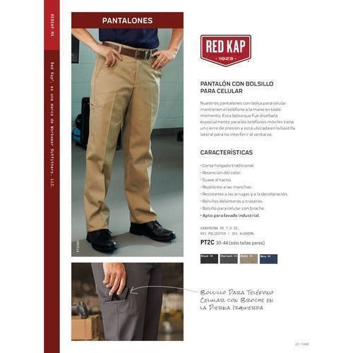 Red Kap Pt2c Pantalón Trabajo Durable Con Bolsillo Celular - Garufa Jeans