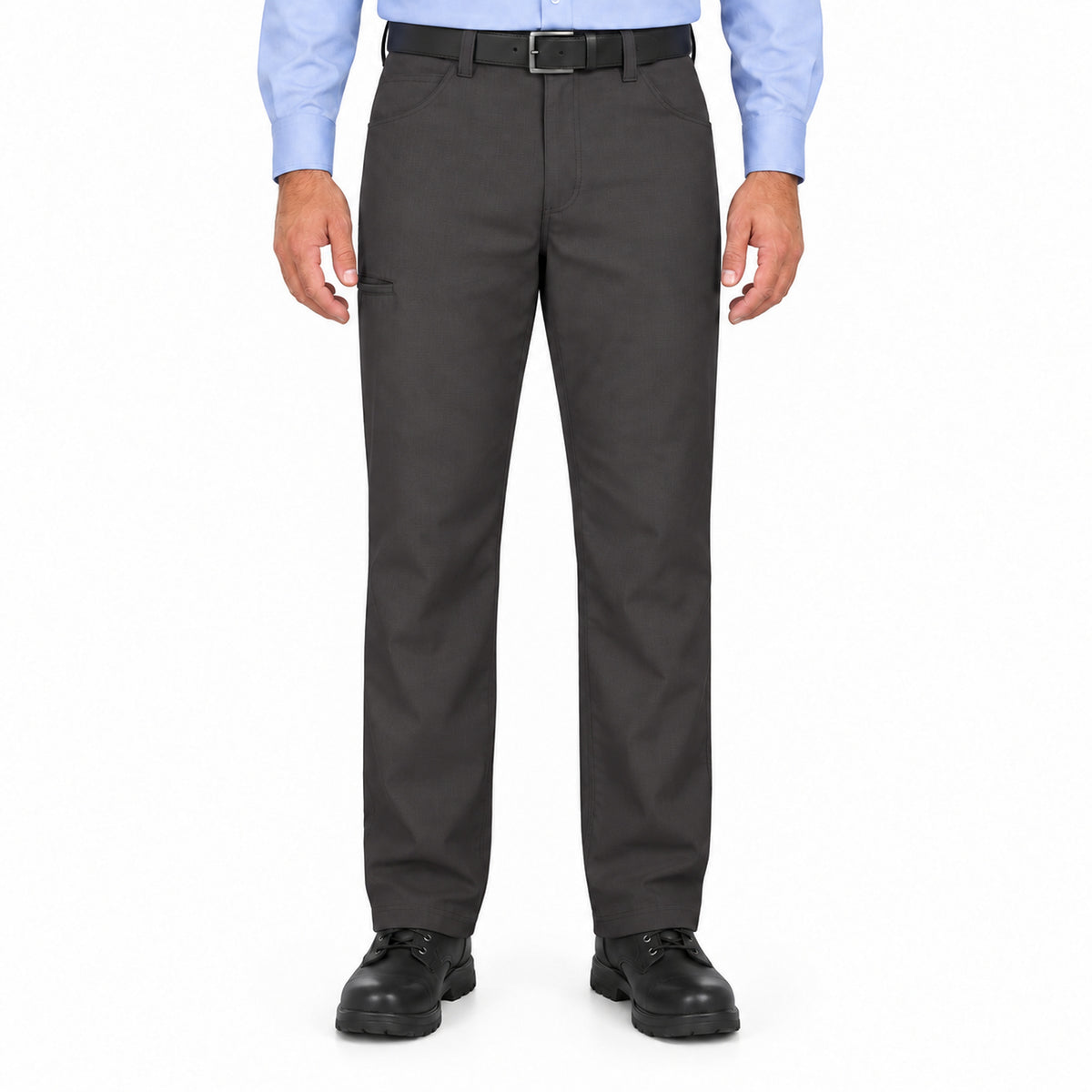 Pantalón de trabajo Red Kap PT2L para hombre Gris Oxford, frontal | color:gris-oxford