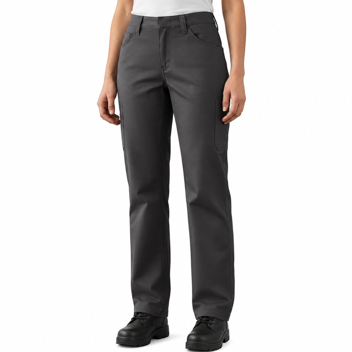 Pantalón de trabajo Red Kap PT3L para mujer Gris Oxford, frontal | color:gris-oxford