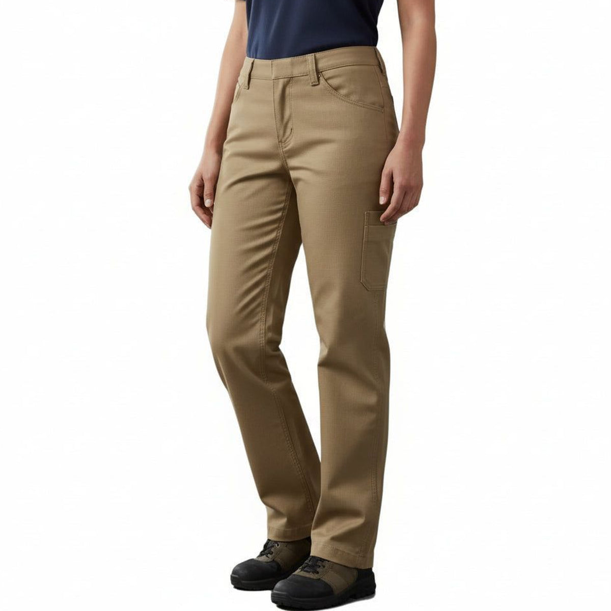 Pantalón de trabajo Red Kap PT3L para mujer Khaki, frontal | color:khaki