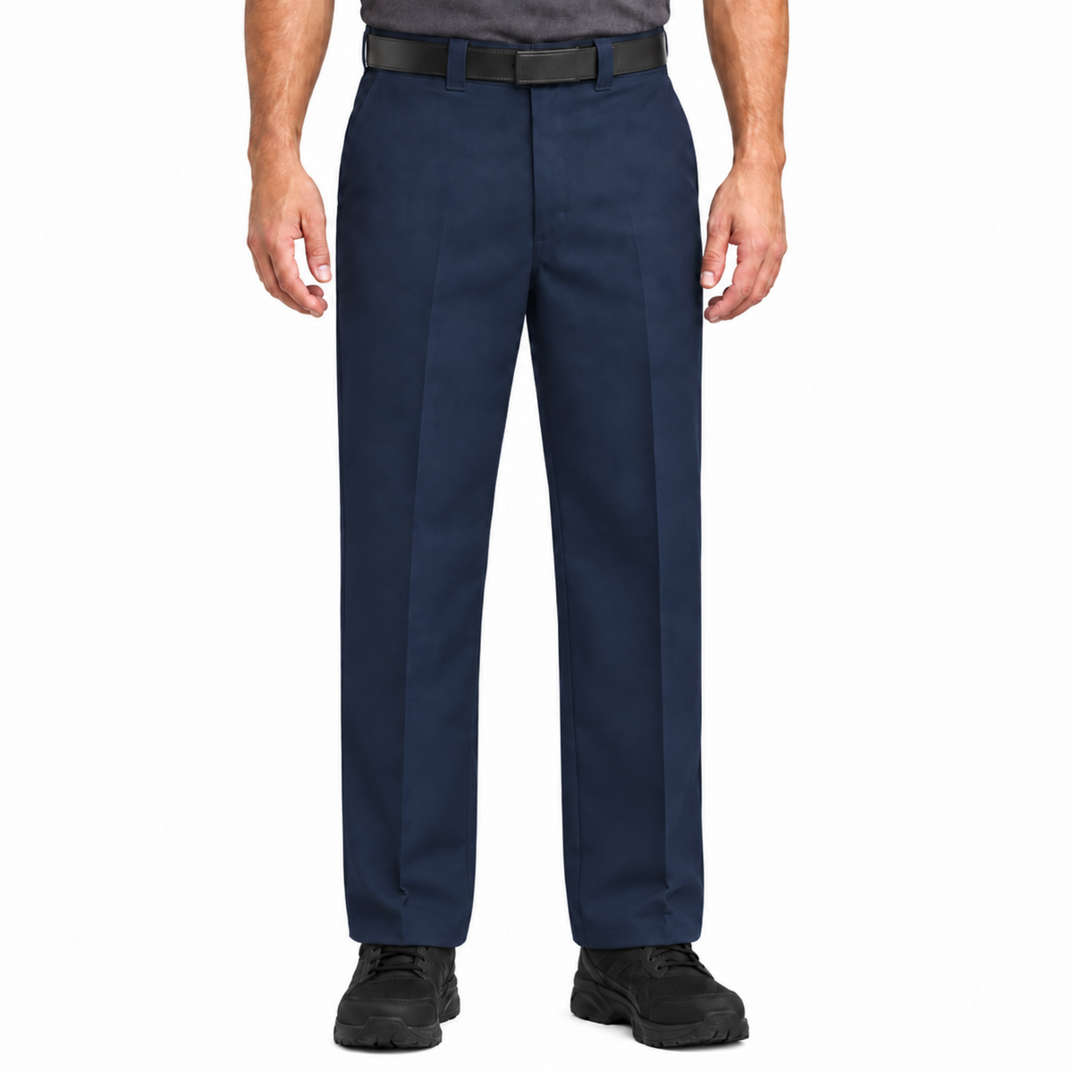 Red Kap PT62 pantalón de trabajo para hombre azul marino, vista frontal | color:azul-marino
