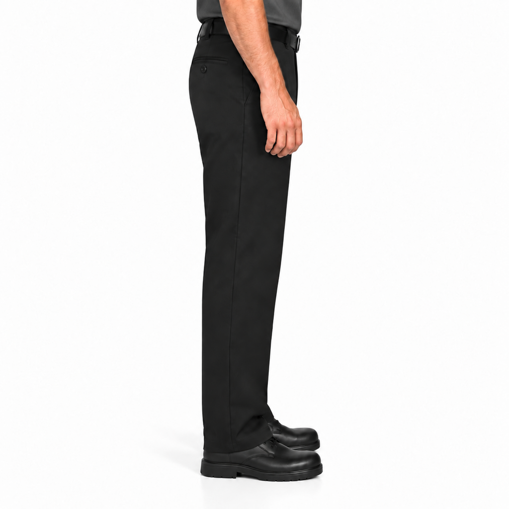 Red Kap PT62 pantalón de trabajo para hombre negro, perfil derecho