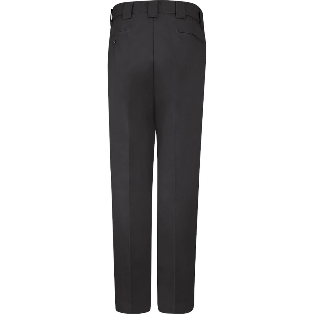 Red Kap PT62 pantalón de trabajo para hombre negro, prenda sola vista posterior