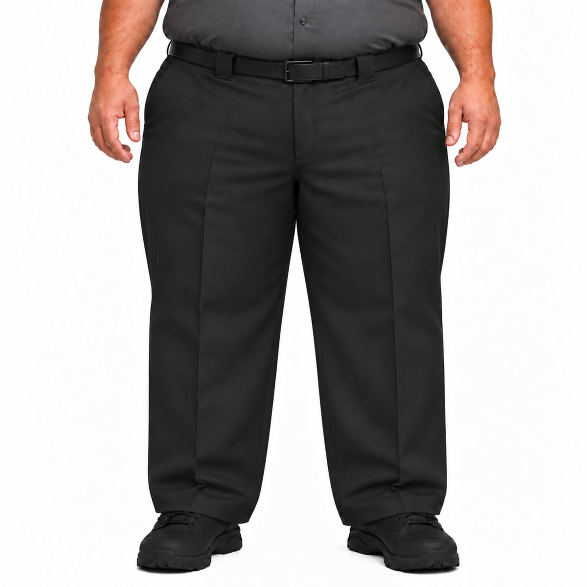 Red Kap PT62 pantalón de trabajo para hombre tallas extra negro, vista frontal | color:negro