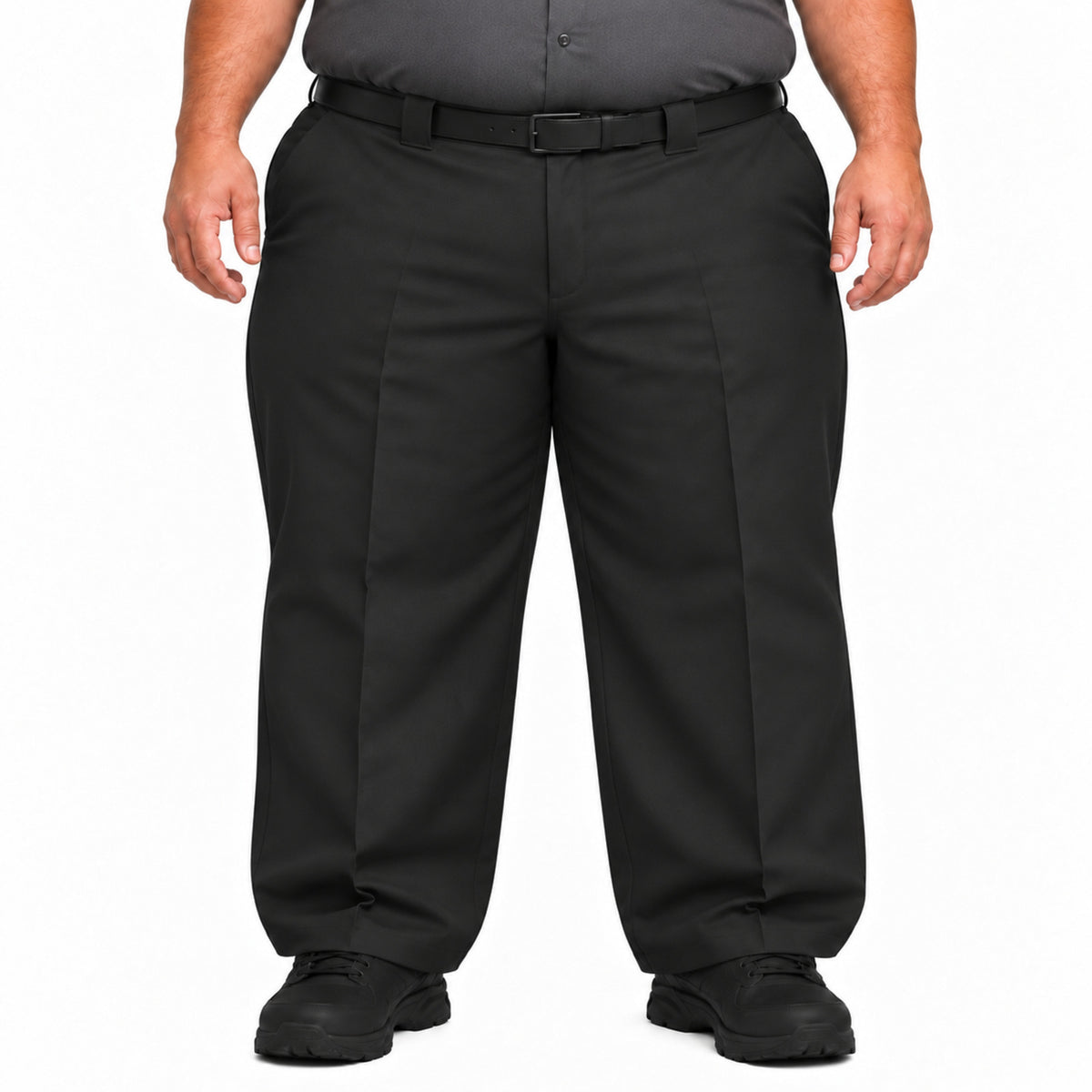 Red Kap PT62 pantalón de trabajo para hombre tallas extra negro, vista frontal | color:negro