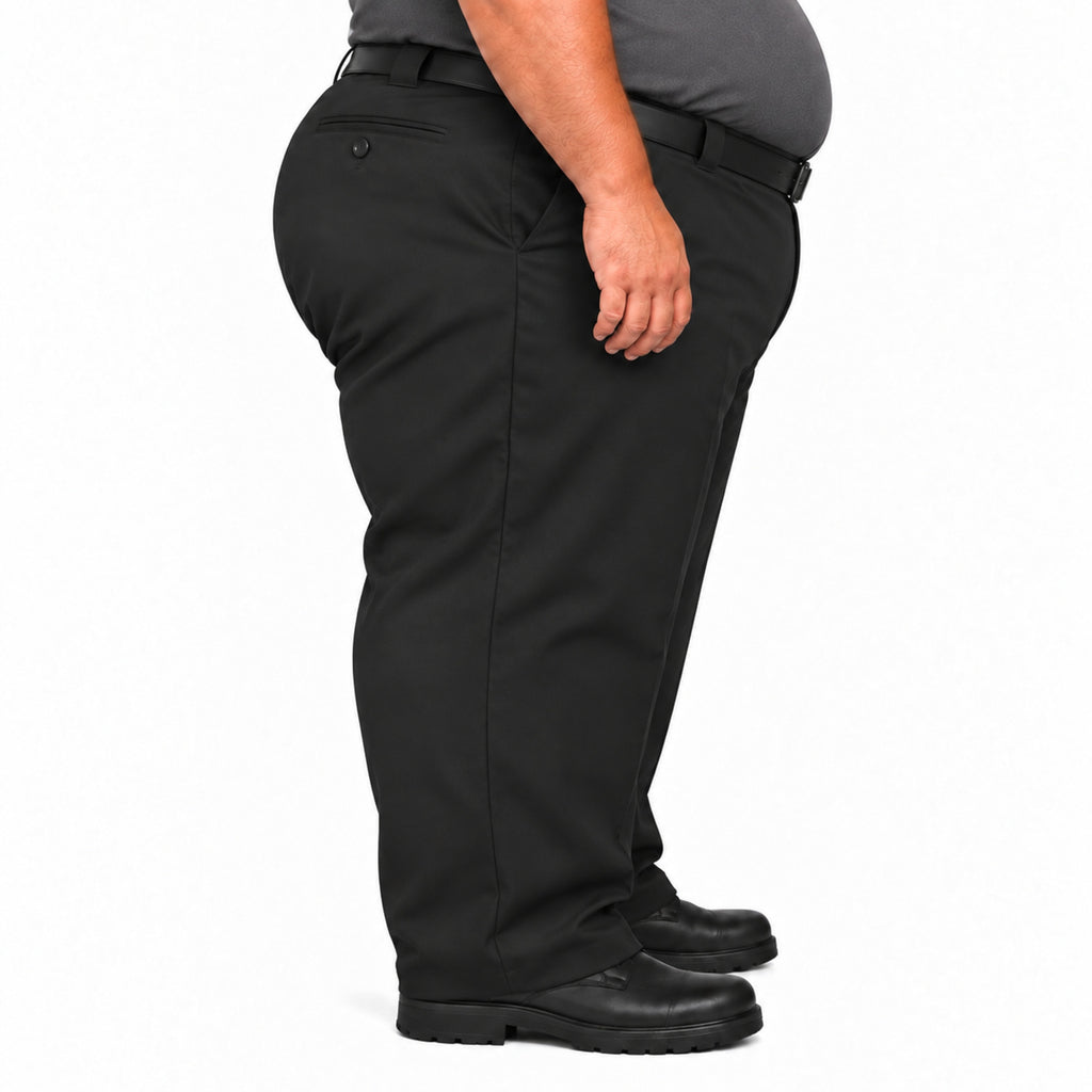 Red Kap PT62 pantalón de trabajo para hombre tallas extra negro, perfil derecho