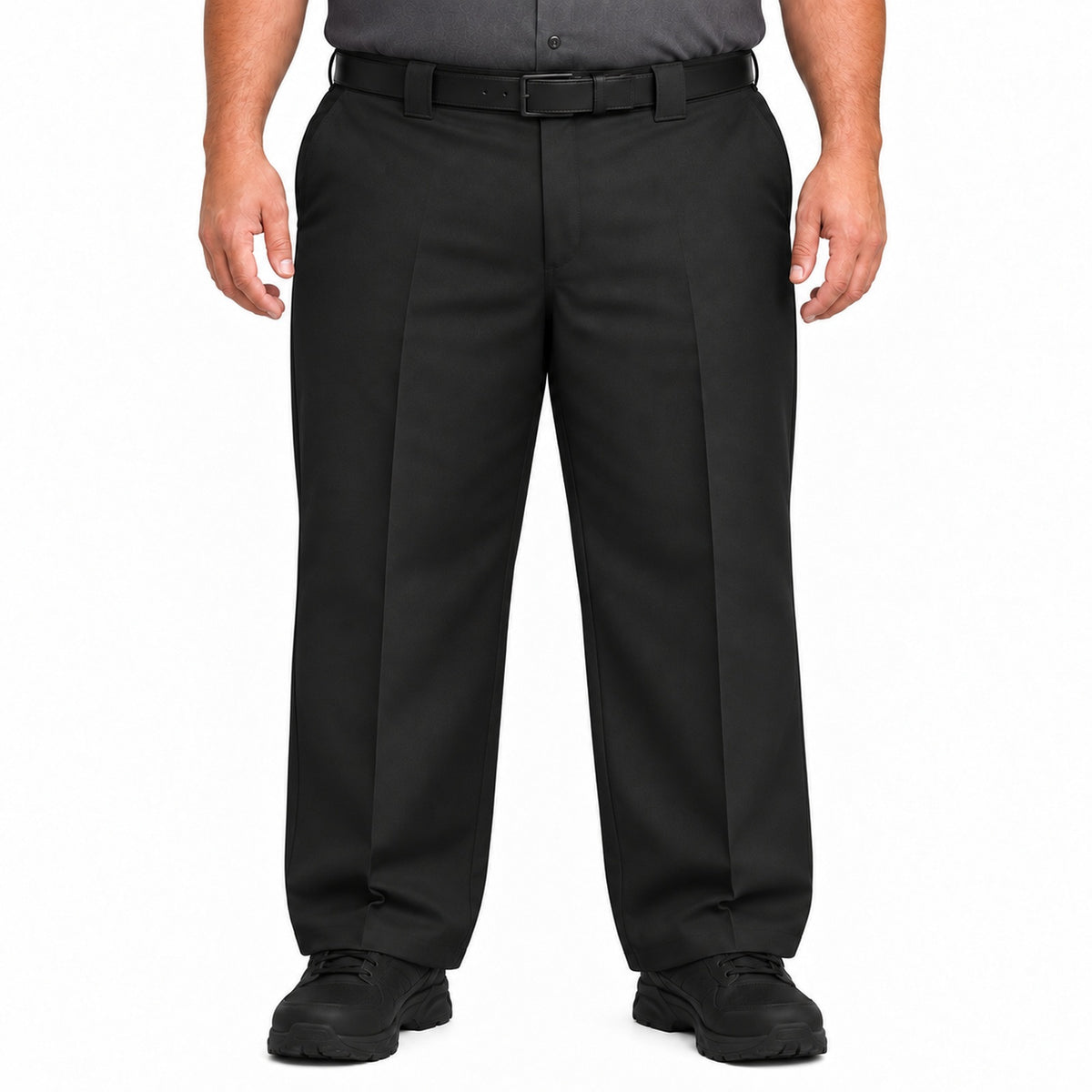 Red Kap PT62 pantalón de trabajo para hombre tallas extra negro, vista frontal | color:negro