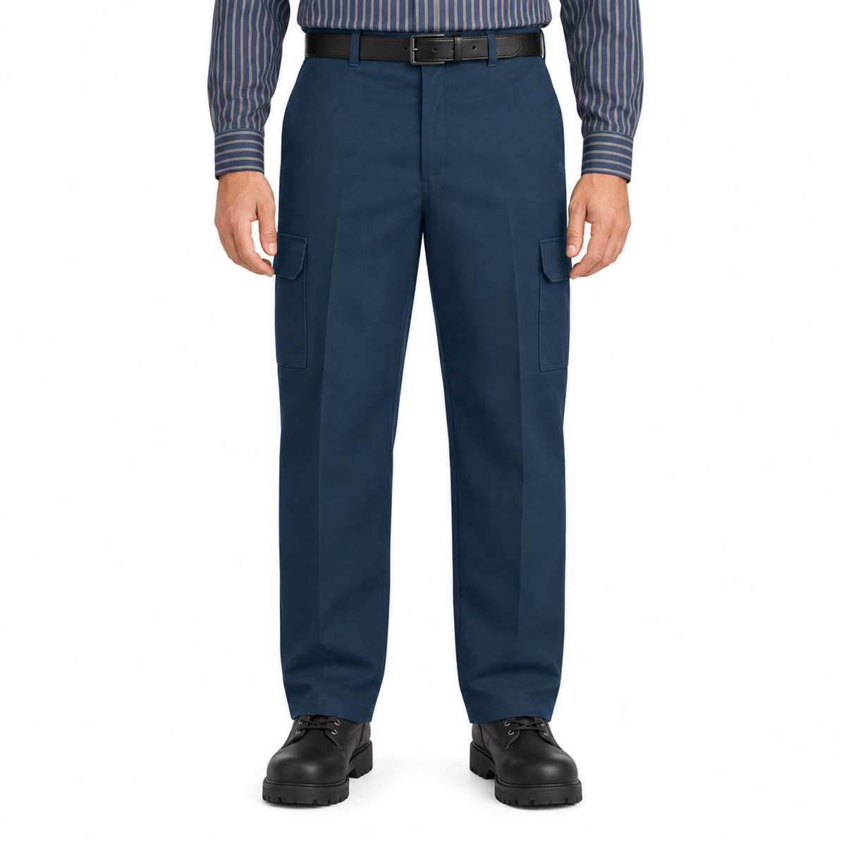 Pantalón cargo industrial Red Kap PT88 para hombre azul marino, vista frontal | color:azul-marino