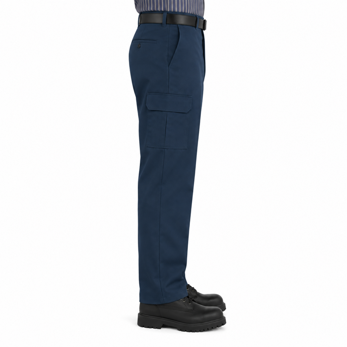 Pantalón cargo industrial Red Kap PT88 para hombre azul marino, perfil derecho | color:azul-marino