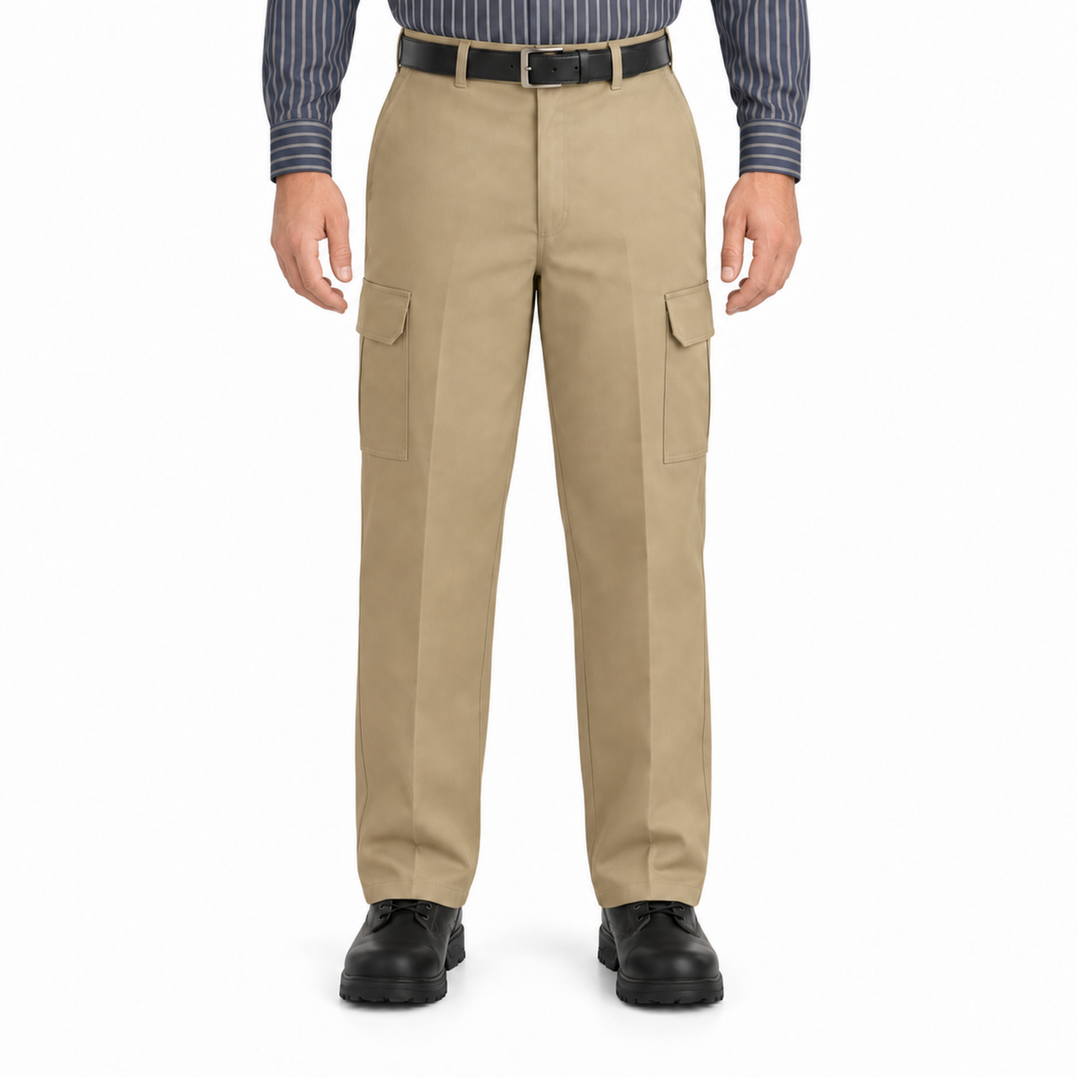 Pantalón cargo industrial Red Kap PT88 para hombre khaki, vista frontal | color:khaki