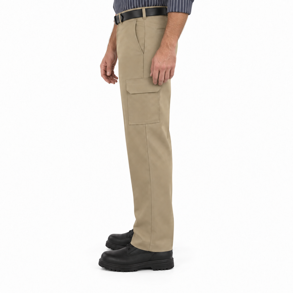 Pantalón cargo industrial Red Kap PT88 para hombre khaki, perfil izquierdo