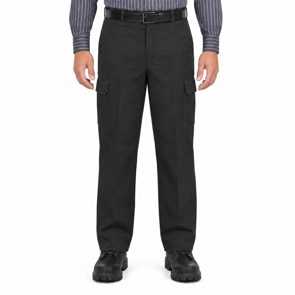 Pantalón cargo industrial Red Kap PT88 para hombre negro, vista frontal