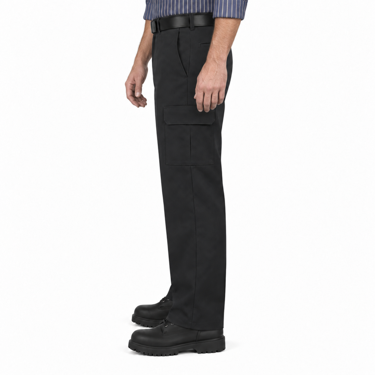 Pantalón cargo industrial Red Kap PT88 para hombre negro, perfil izquierdo | color:negro