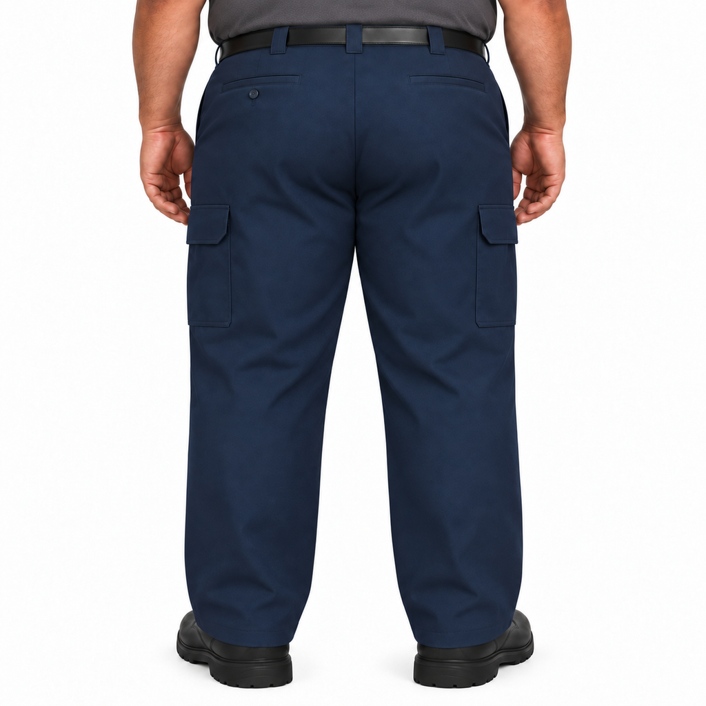 Red Kap PT88 pantalón cargo para hombre tallas extra 46–50 color Azul marino, vista espalda