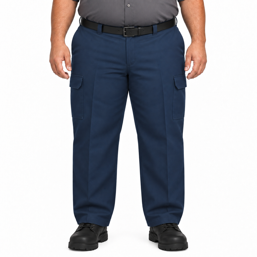 Red Kap PT88 pantalón cargo para hombre tallas extra 46–50 color Azul marino, vista frontal | color:azul-marino