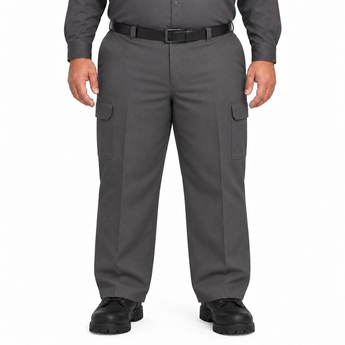 Red Kap PT88 pantalón cargo para hombre tallas extra 46–50 color Gris Oxford, vista frontal | color:gris-oxford