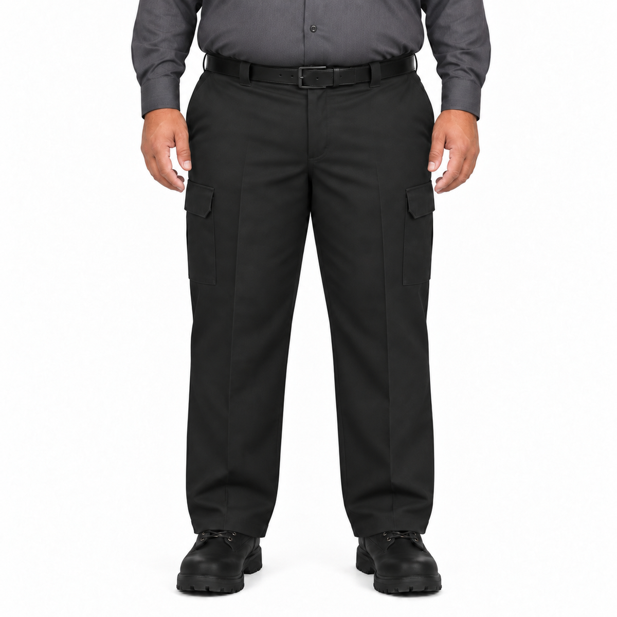Red Kap PT88 pantalón cargo para hombre tallas extra 46–50 color Negro, vista frontal | color:negro