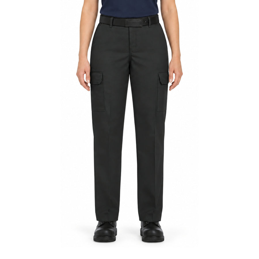 Red Kap PT89 pantalón cargo industrial para mujer, vista frontal | color:negro