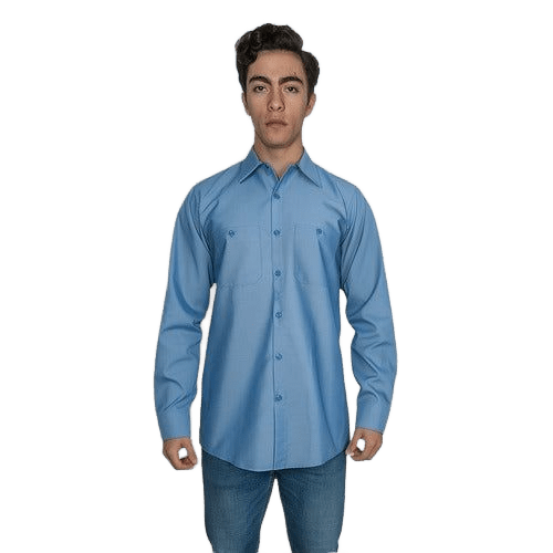 Red Kap Sc30 Camisa Industrial Manga Larga 100% Algodón - Garufa Jeans