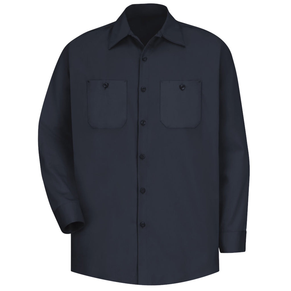 Camisa Red Kap SC30 para hombre azul marino oscuro, vista frontal de producto