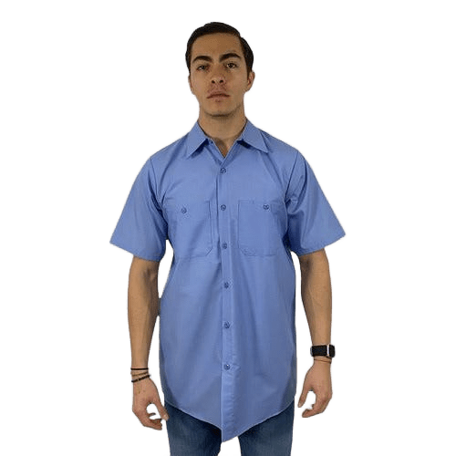 Red Kap Sc40 Camisa Industrial Manga Corta 100% Algodón - Garufa Jeans