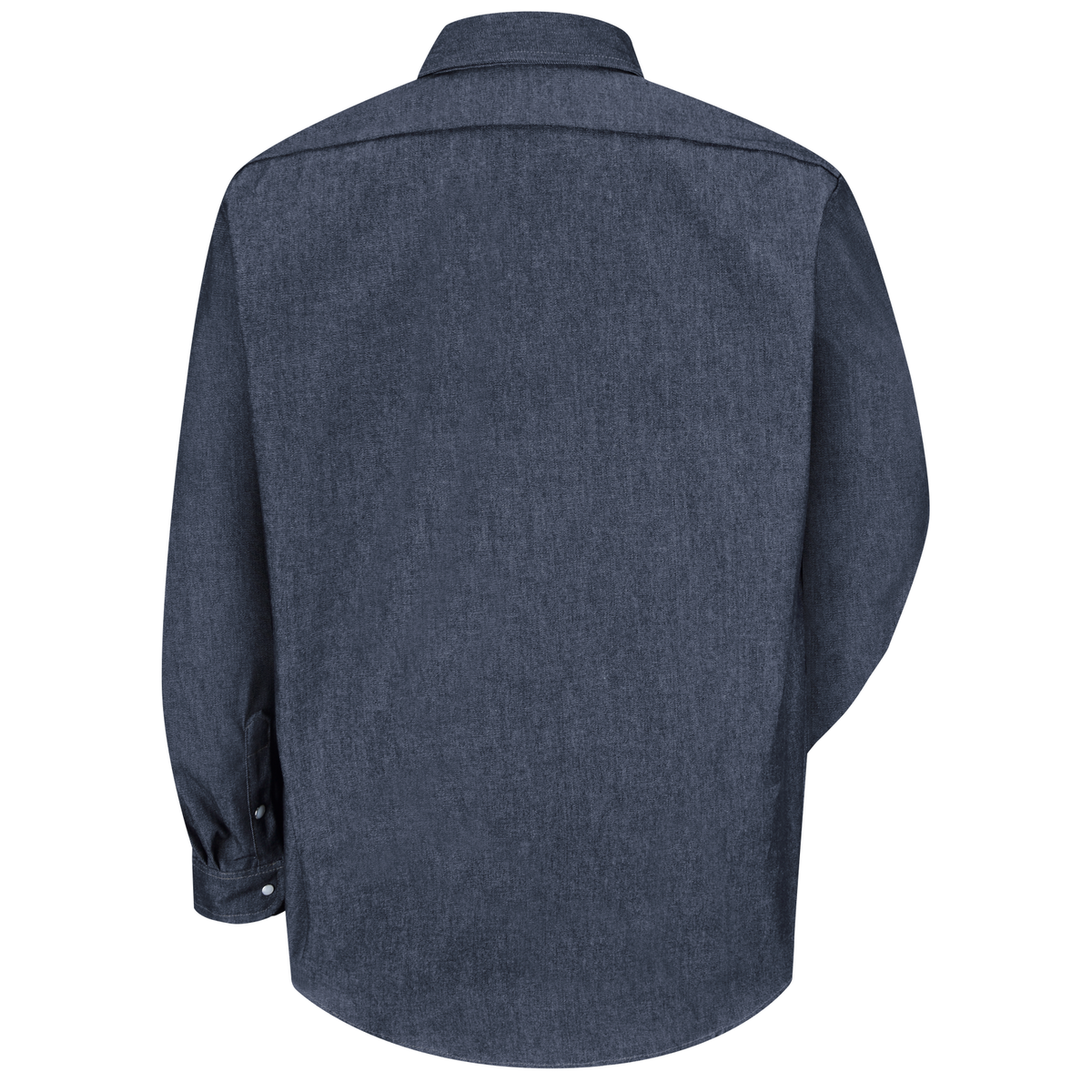 Camisa de mezclilla Red Kap SD78 para hombre azul marino, prenda vista posterior | color:azul-marino