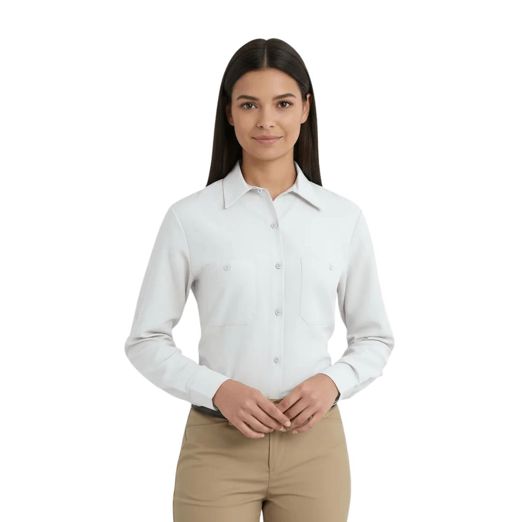 Red Kap Sp13 Blusa Mujer Camisola Trabajo Ligera Manga Larga - Garufa Jeans