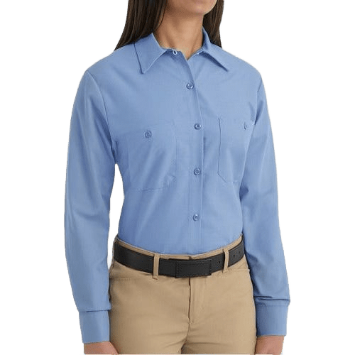 Red Kap Sp13 Blusa Mujer Camisola Trabajo Ligera Manga Larga - Garufa Jeans