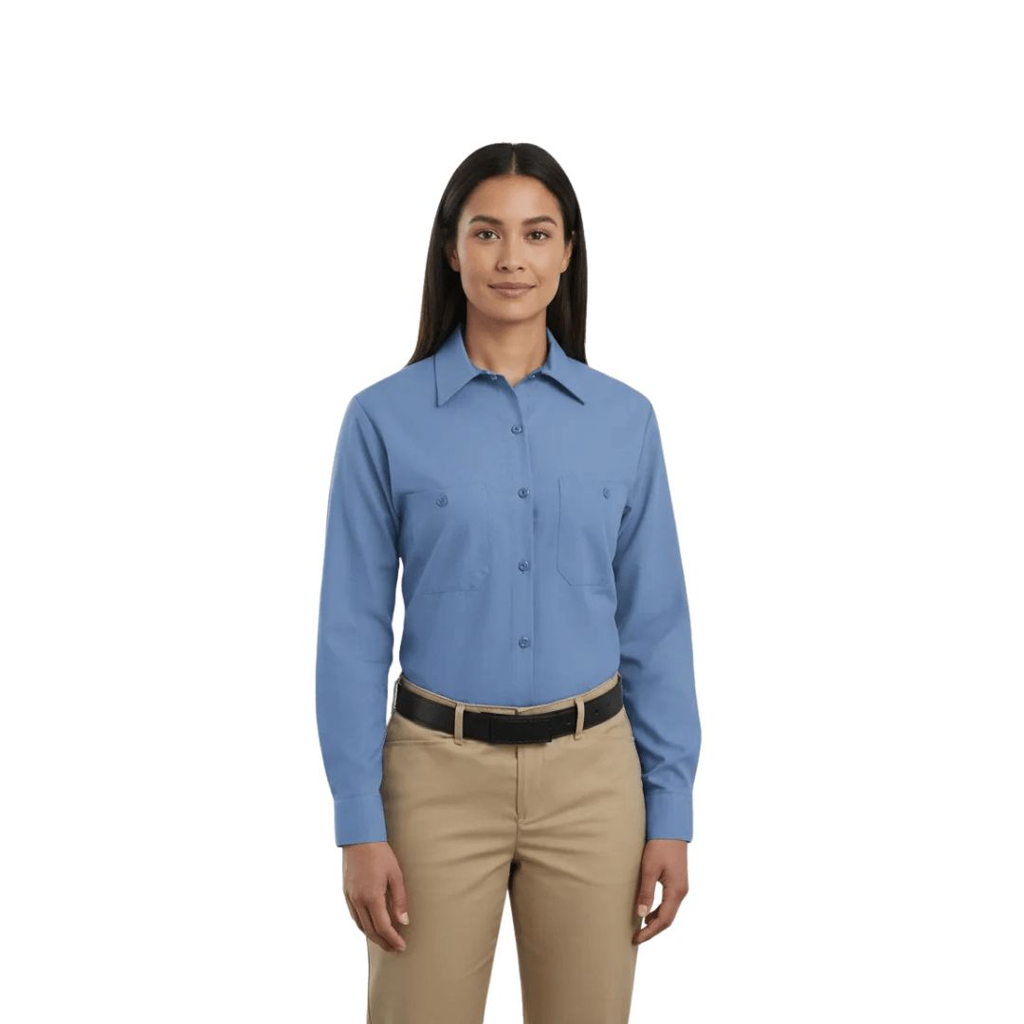 Red Kap Sp13 Blusa Mujer Camisola Trabajo Ligera Manga Larga - Garufa Jeans