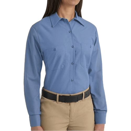 Red Kap Sp13 Blusa Mujer Camisola Trabajo Ligera Manga Larga - Garufa Jeans