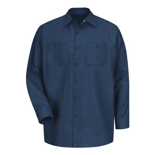 Red Kap Sp14 Camisa Camisola Trabajo Ligera Manga Larga - Garufa Jeans