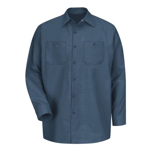 Red Kap Sp14 Camisa Camisola Trabajo Ligera Manga Larga - Garufa Jeans