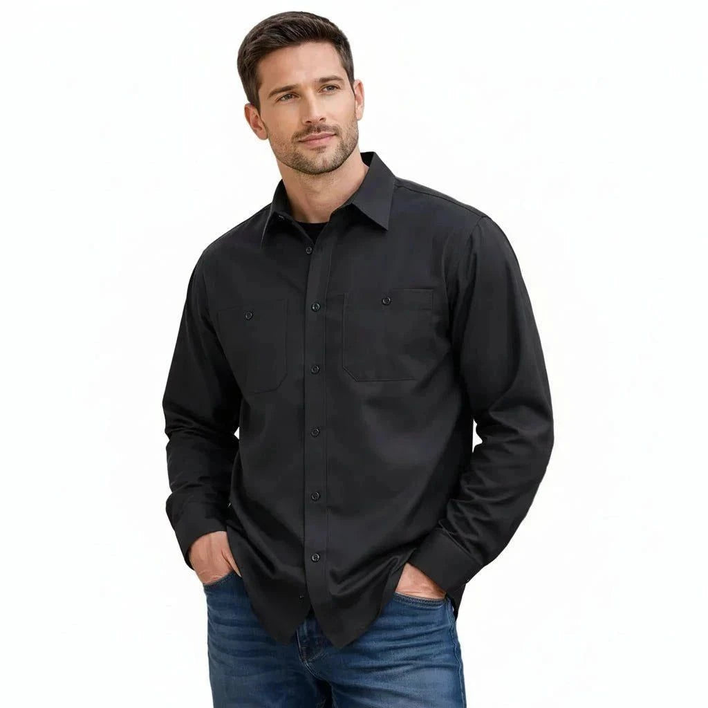 Red Kap Sp14 Camisa Camisola Trabajo Ligera Manga Larga - Garufa Jeans